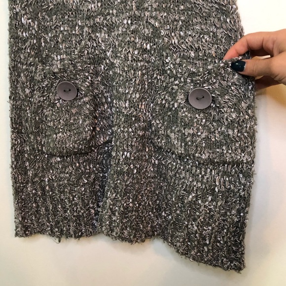 Grey Knit Kroshetta by Papillon Dress - Picture 2 of 5